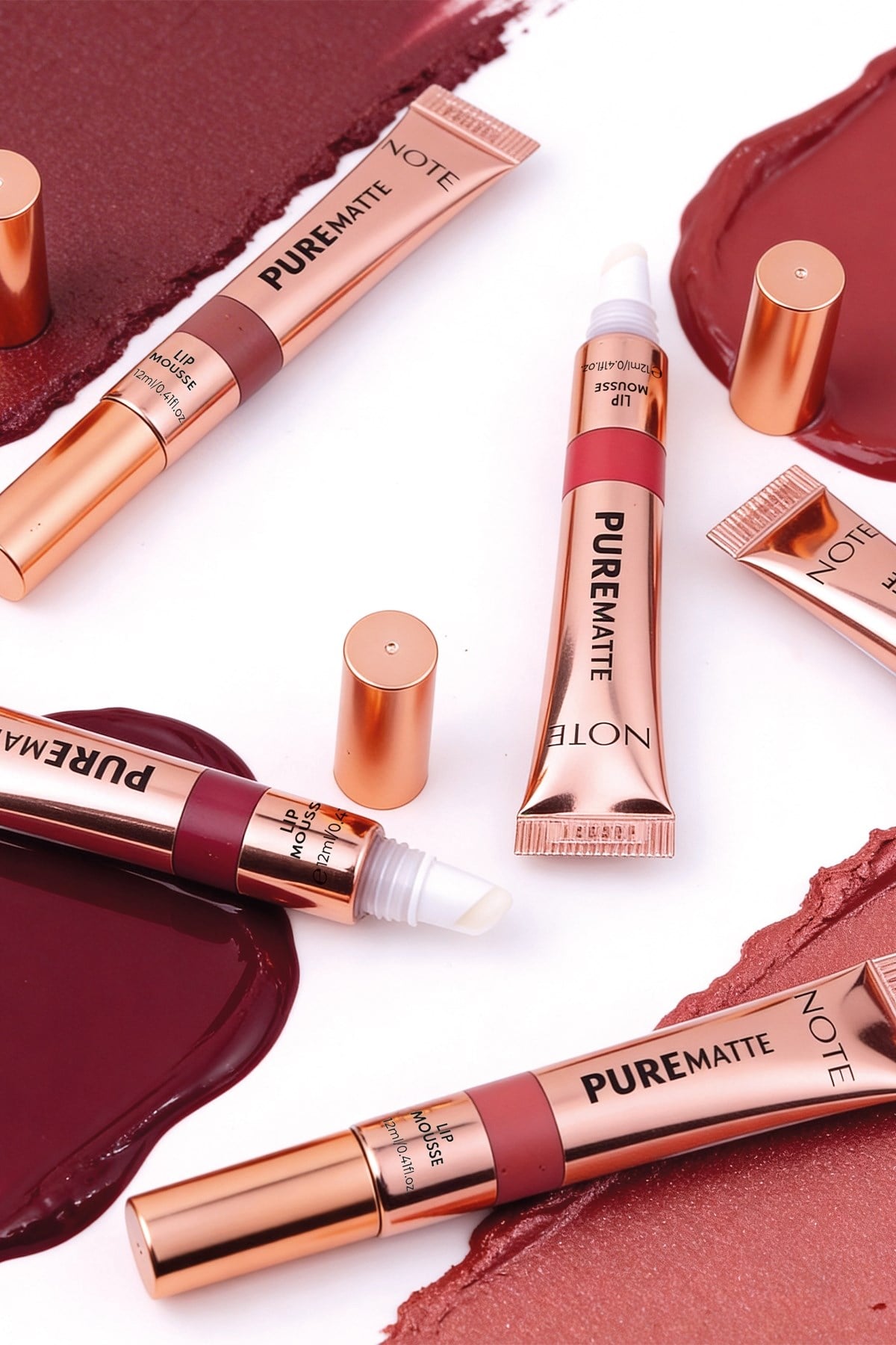 Note Pure Matte Lip Mousse 60 Wild Berry Kadifemsi Mat Likit Ruj - Bordo-30111666
