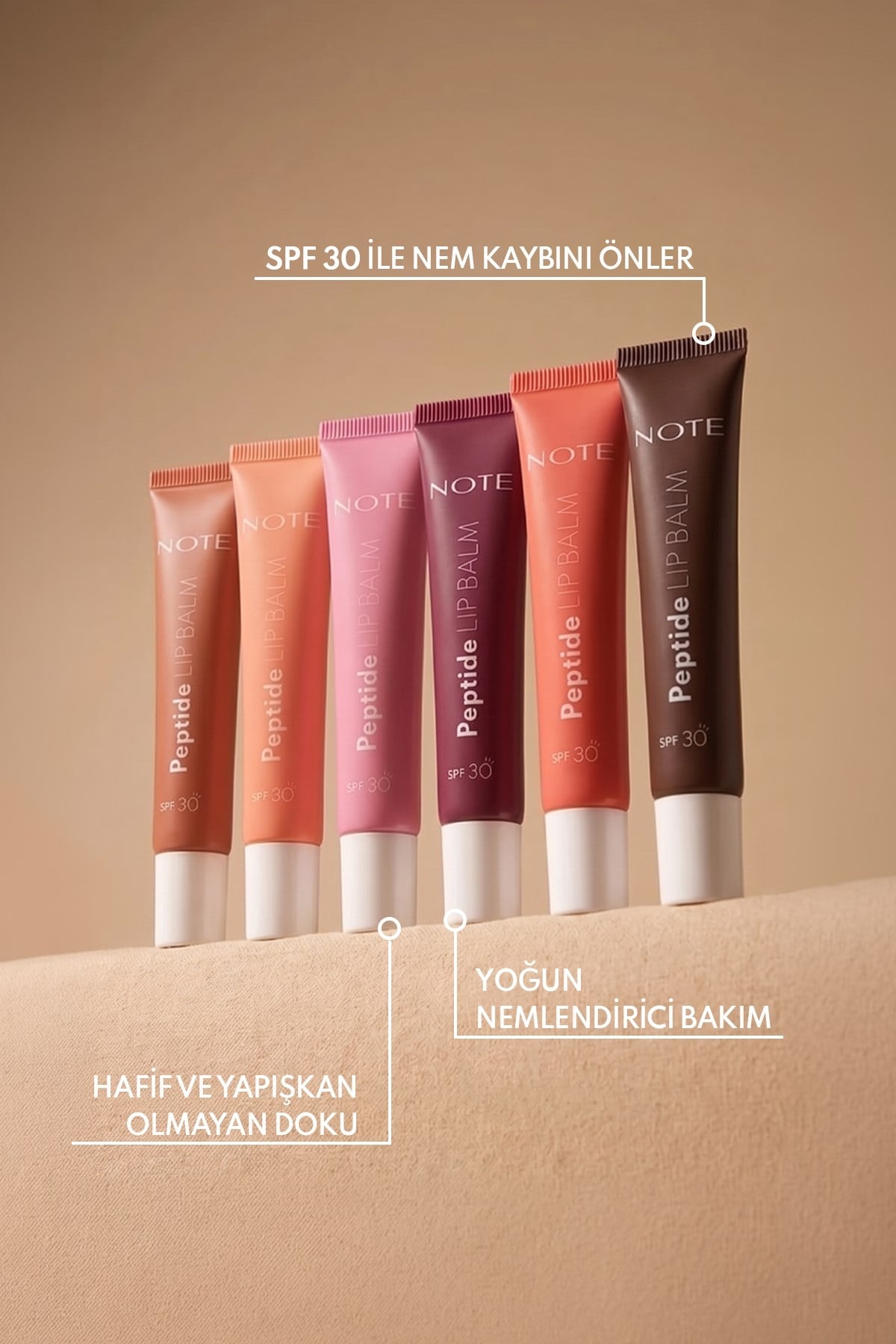 Note Peptide Lip Balm 06 Cappuccino Kiss  Nemlendirici ve Parlatıcı Renkli Dudak Balmı-30111668