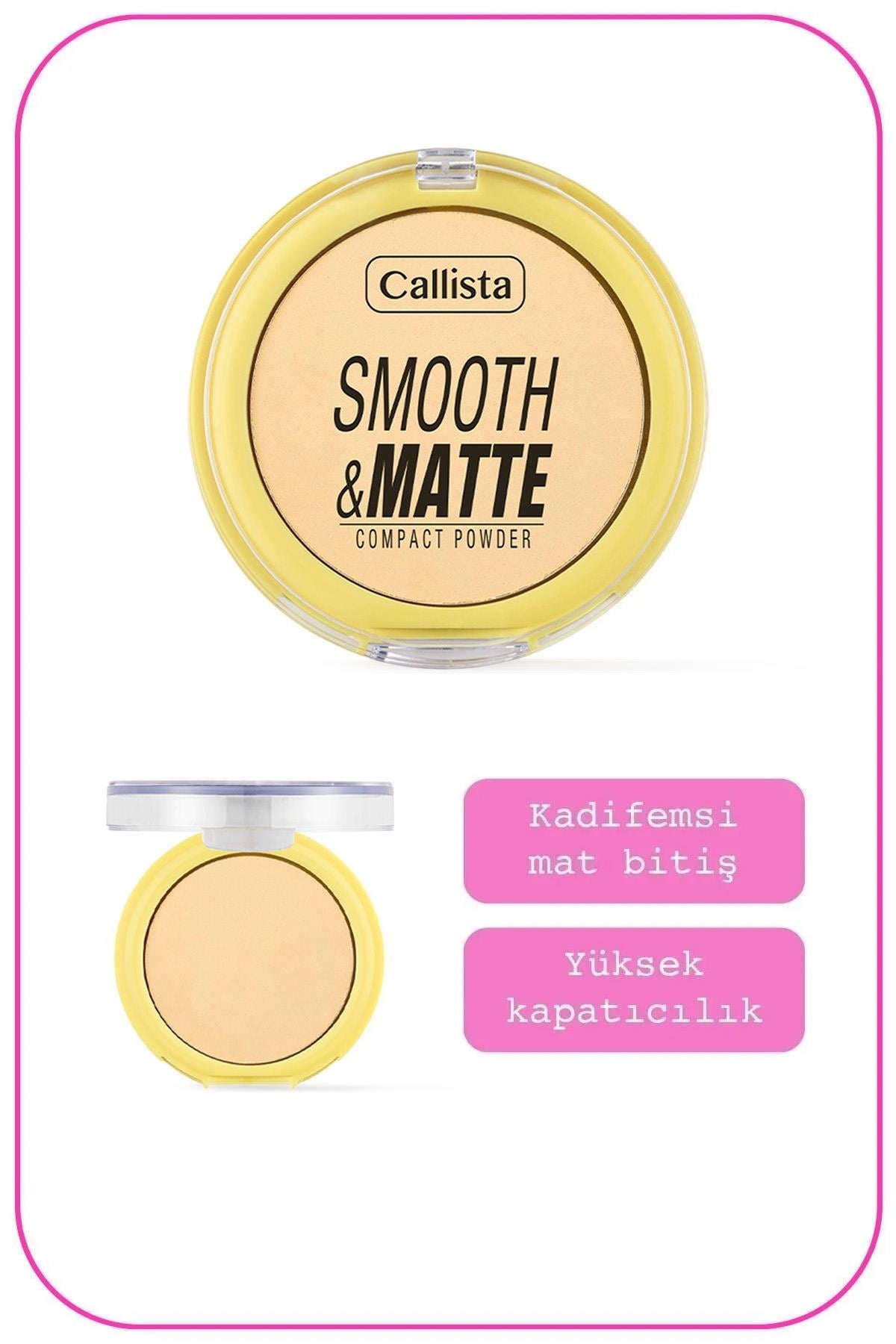 Callista Smooth Matte Compact Powder Mat Görünümlü Pudra 13-40110070