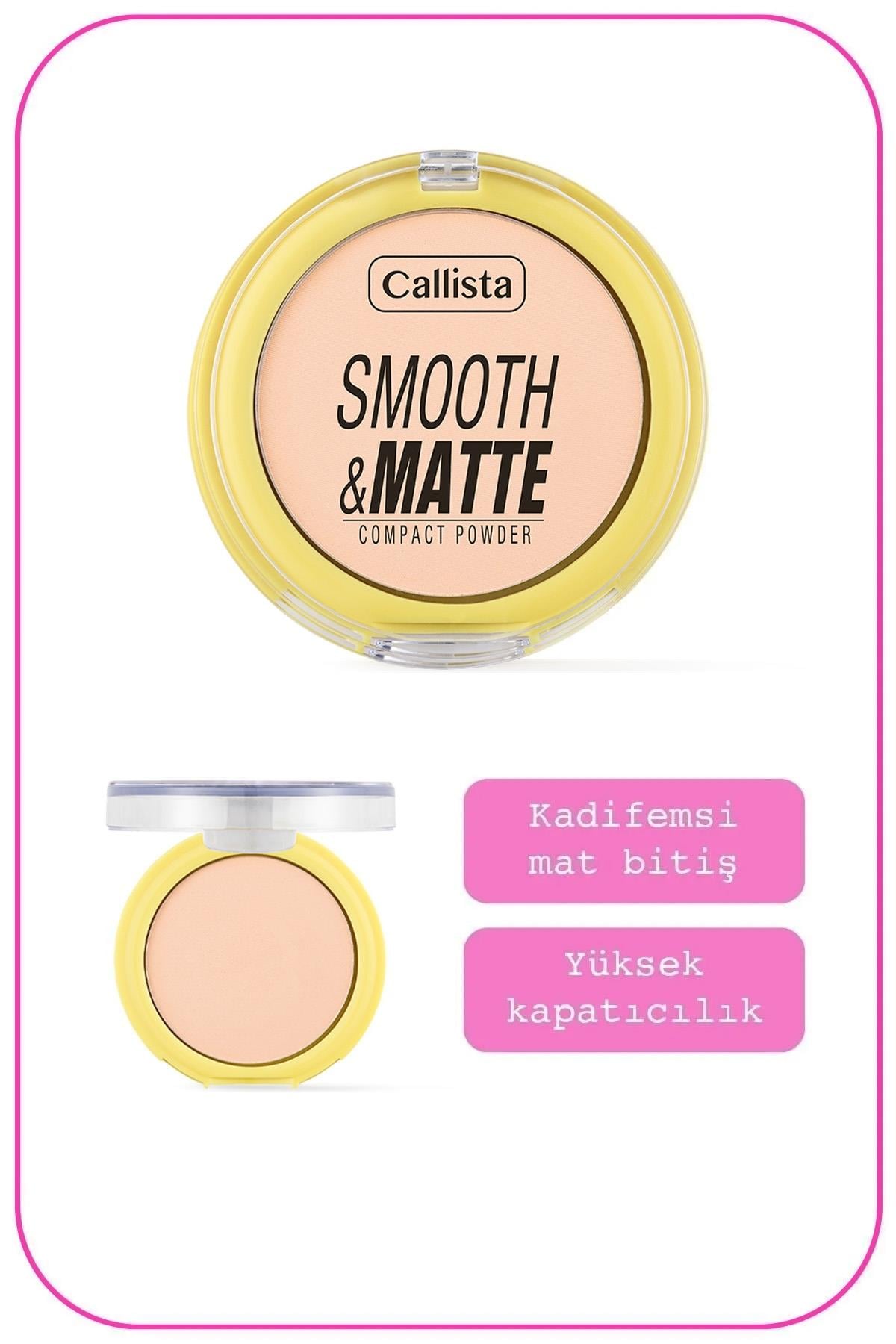 Callista Smooth Matte Compact Powder Mat Görünümlü Pudra 32-40110073