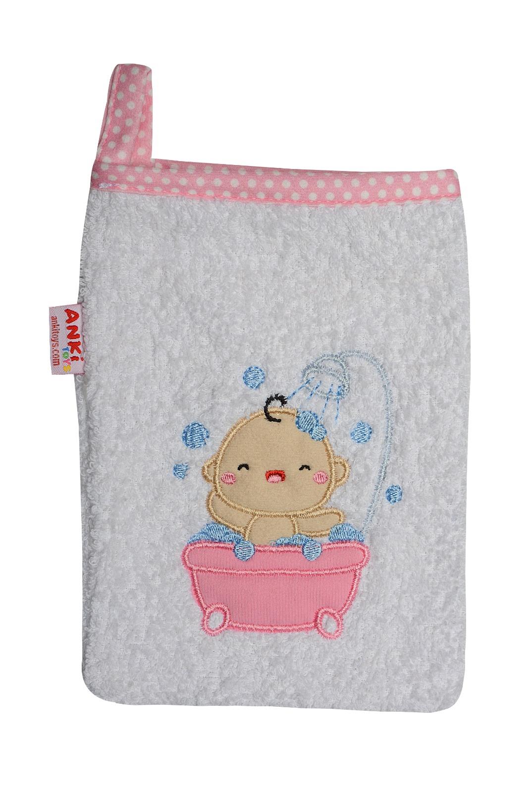Bebek Banyo ÜrünleriSevimli Bebek Banyo Lifi & Kesesi Pembe