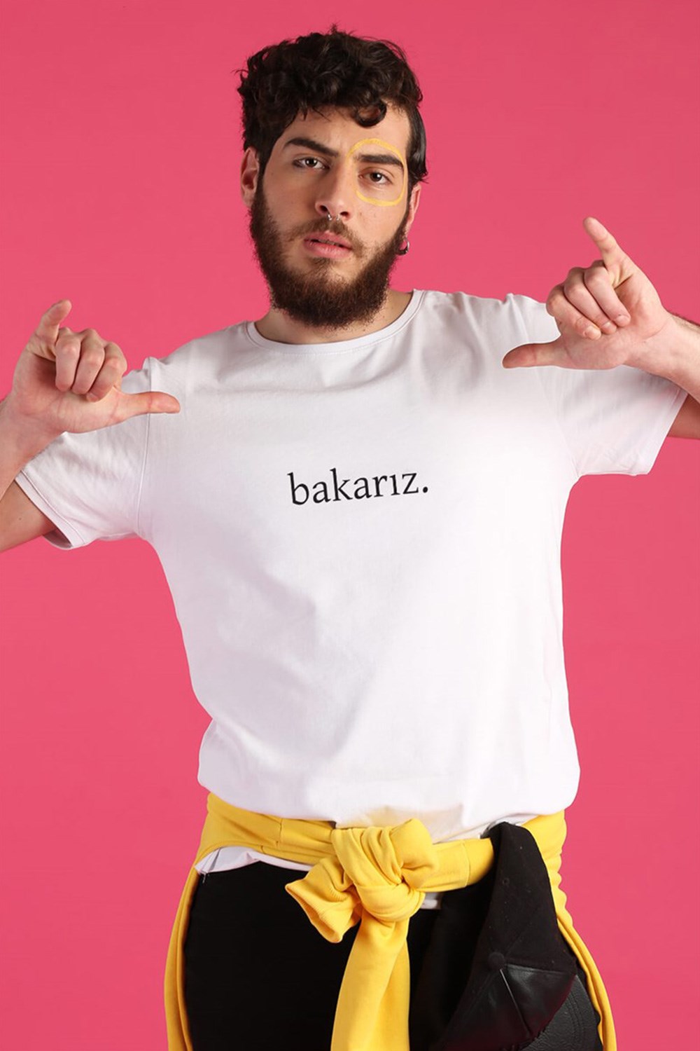 BAKARIZ YUVARLAK YAKA TSHIRT
