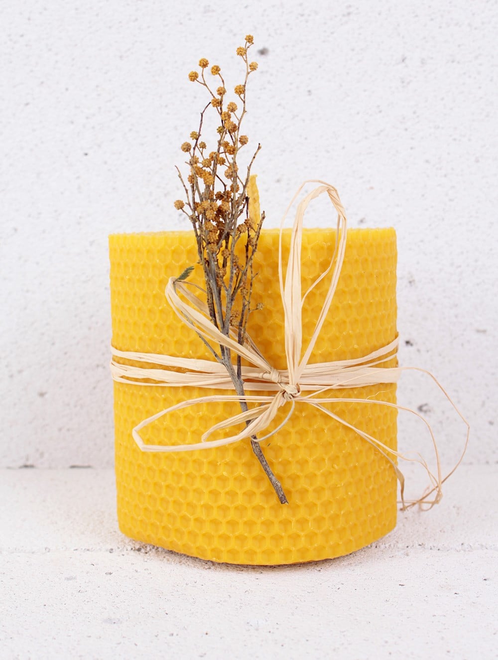 DOĞAL BALMUMU MUM - ( 10 cm x 10 cm )