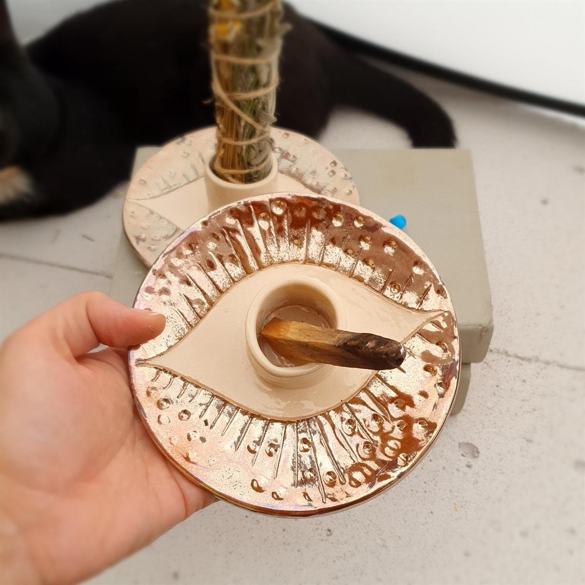 Göz Palo Santoluk - Nazar Serisi - El Yapımı Seramik