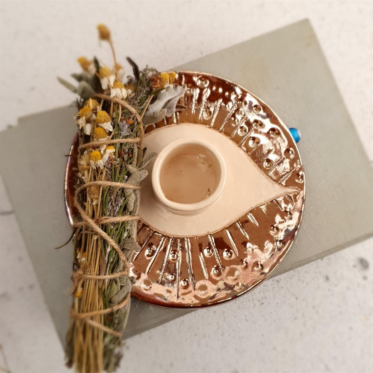 Göz Palo Santoluk - Nazar Serisi - El Yapımı Seramik