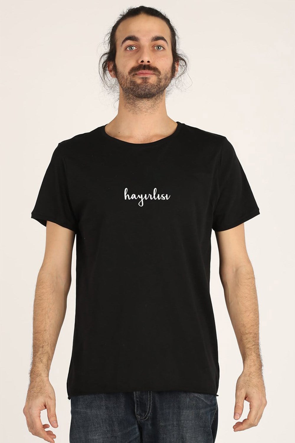 HAYIRLISI YUVARLAK YAKA TSHIRT