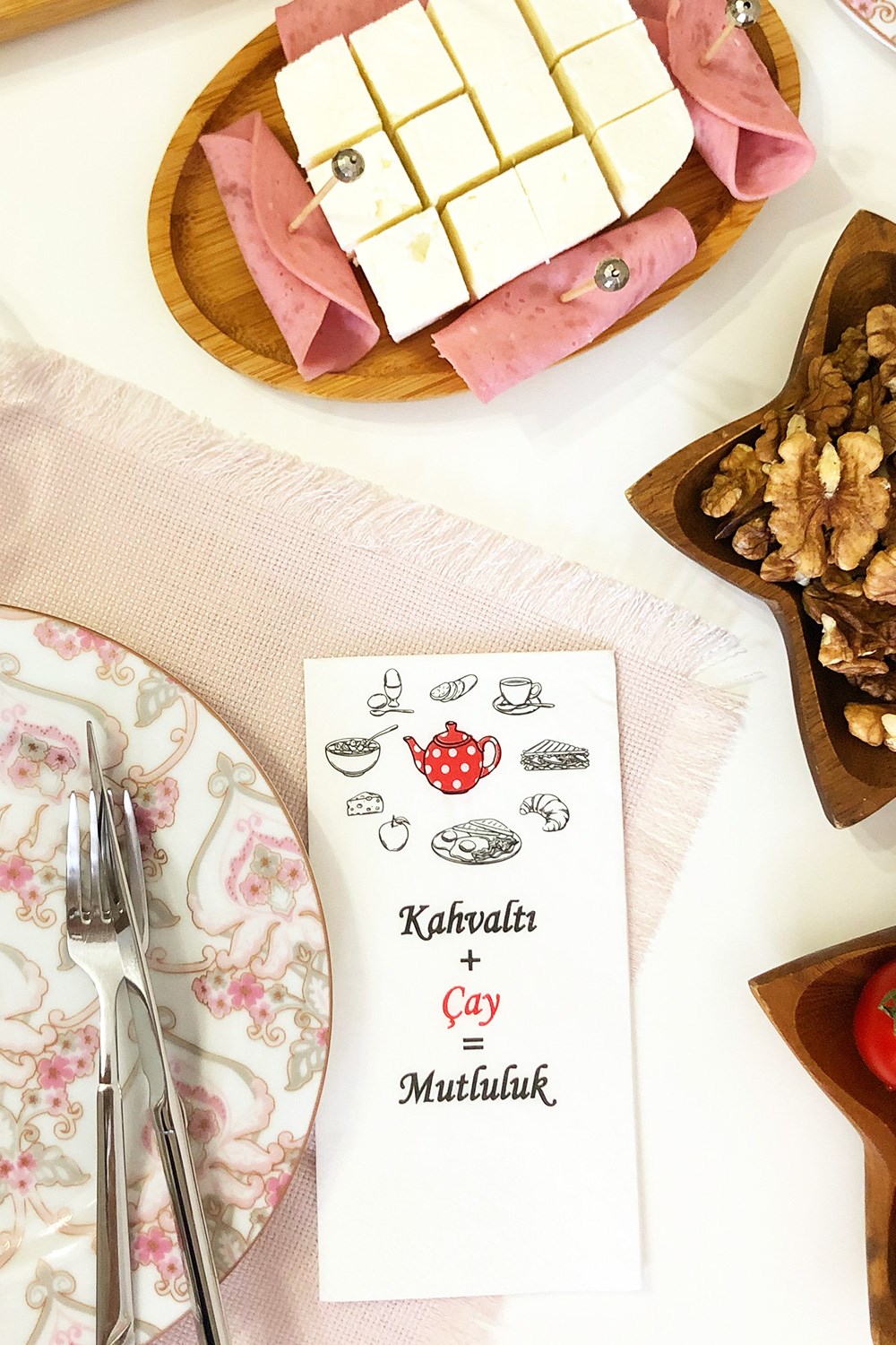 KAHVALTI + ÇAY SUNUM PEÇETESİ (20 Adet )