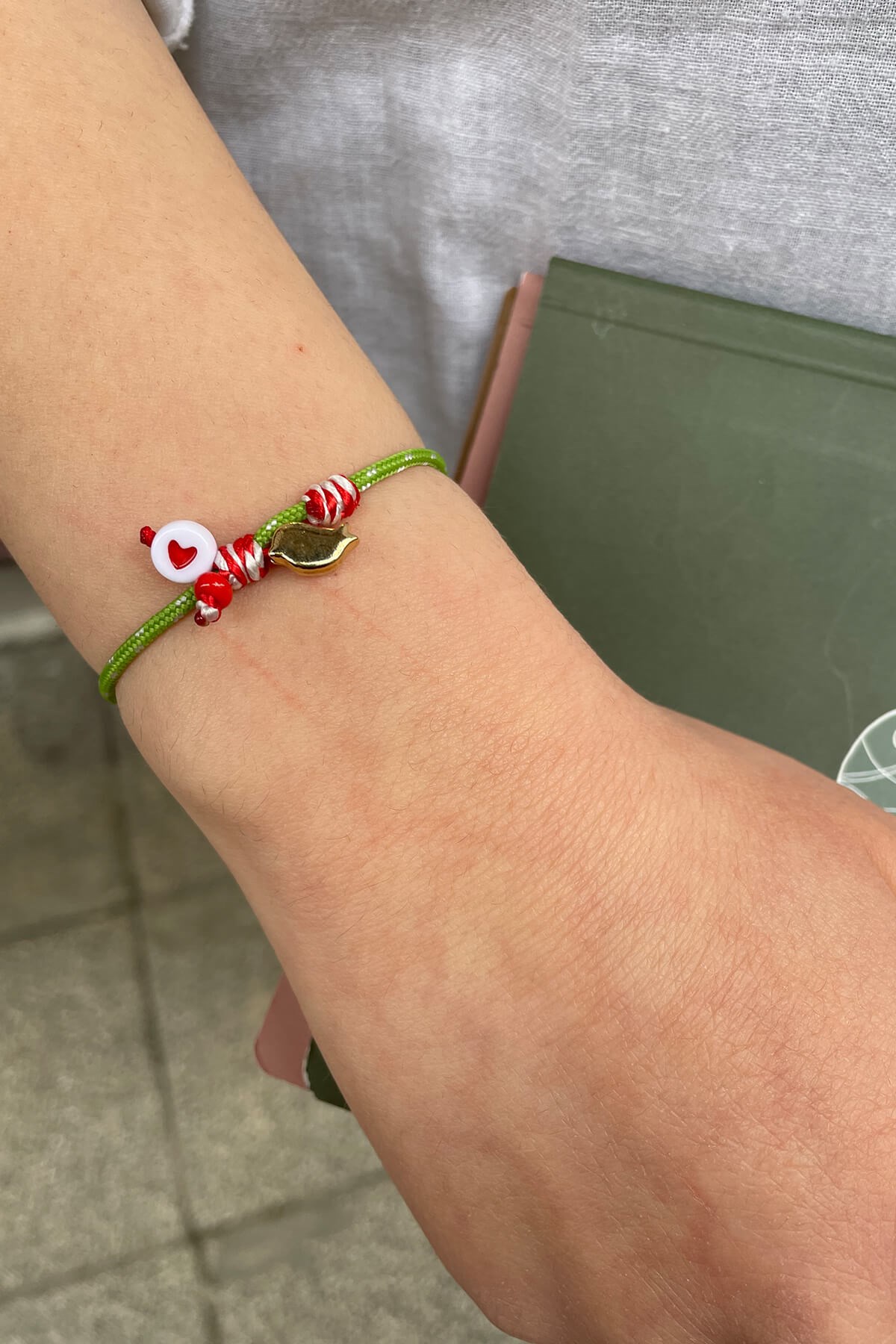 Kalpli- Kuşlu Halat Bileklik