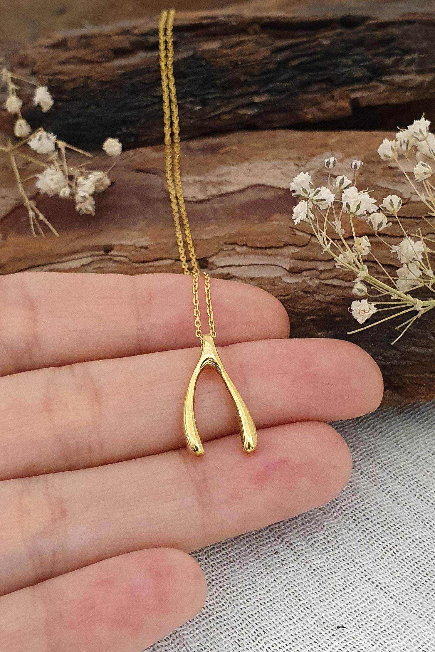 Lades Kolye Gümüş Üzeri Altın Kaplama El Yapımı