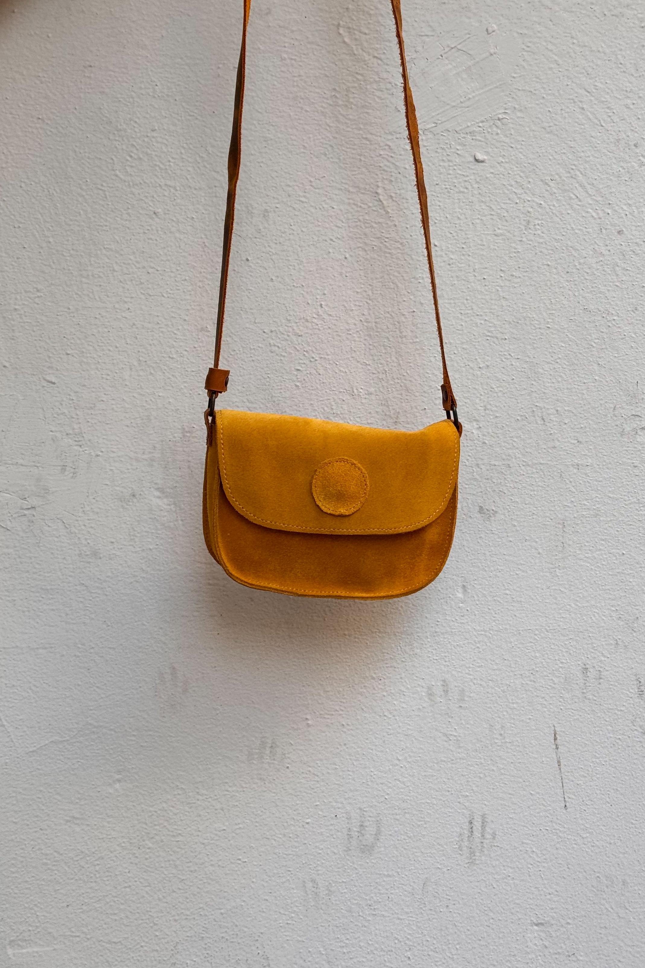 Mini Süet Çanta Sarı