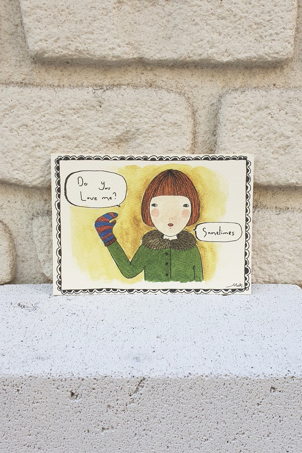 SELF TALK İLLÜSTRASYON KARTPOSTAL