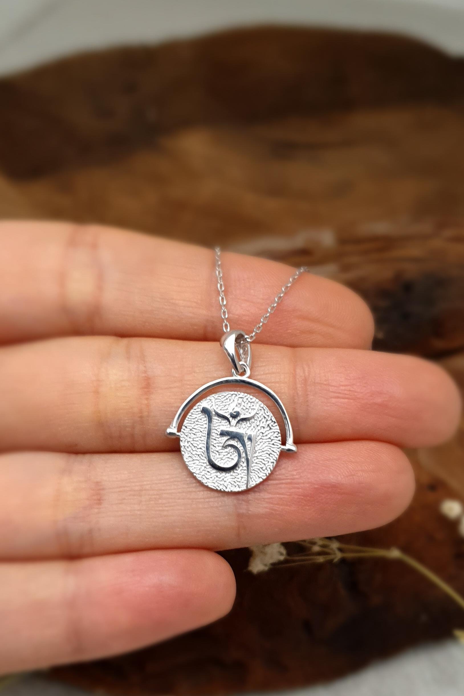 Simya Sembolü Kolye Gümüş El Yapımı