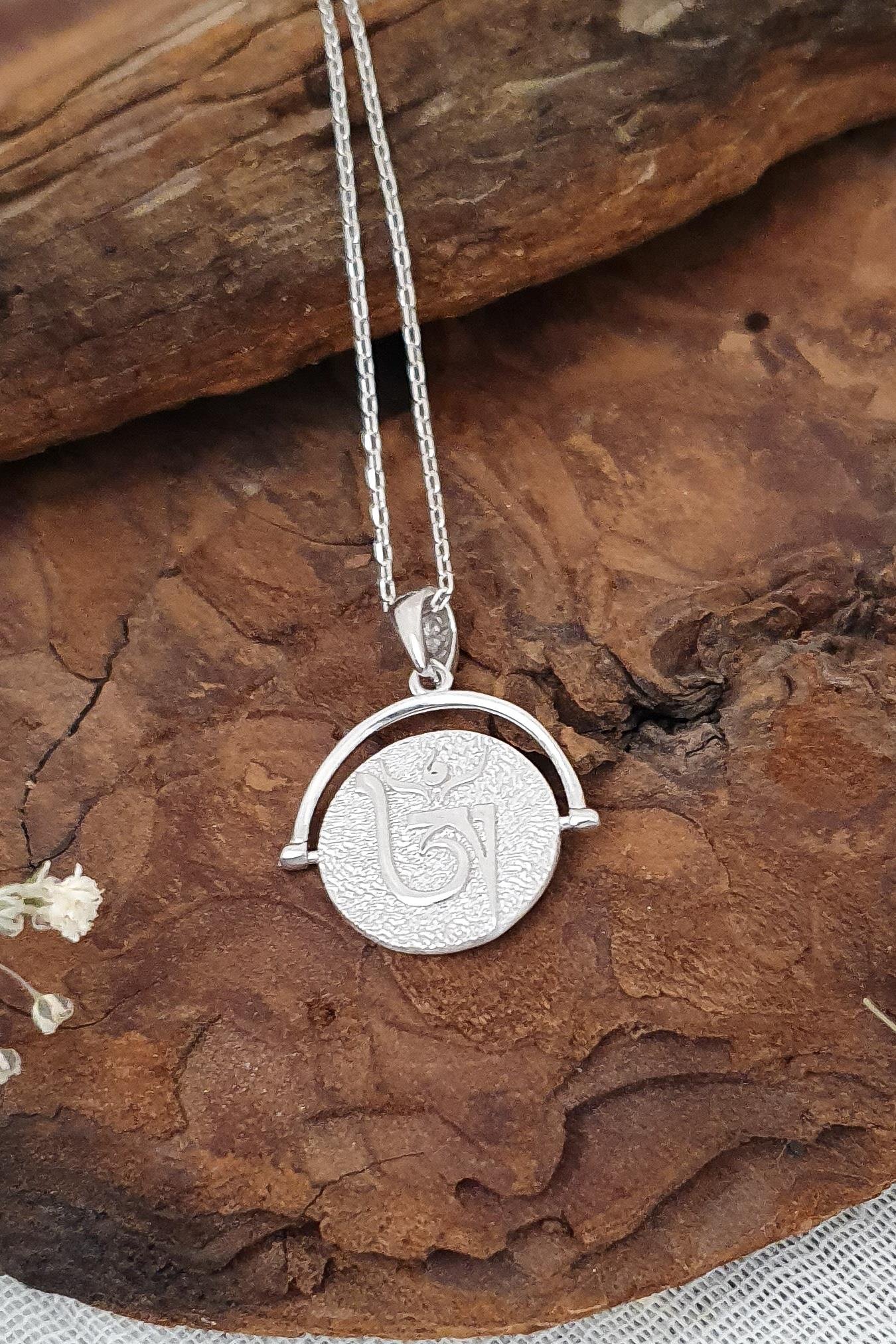 Simya Sembolü Kolye Gümüş El Yapımı