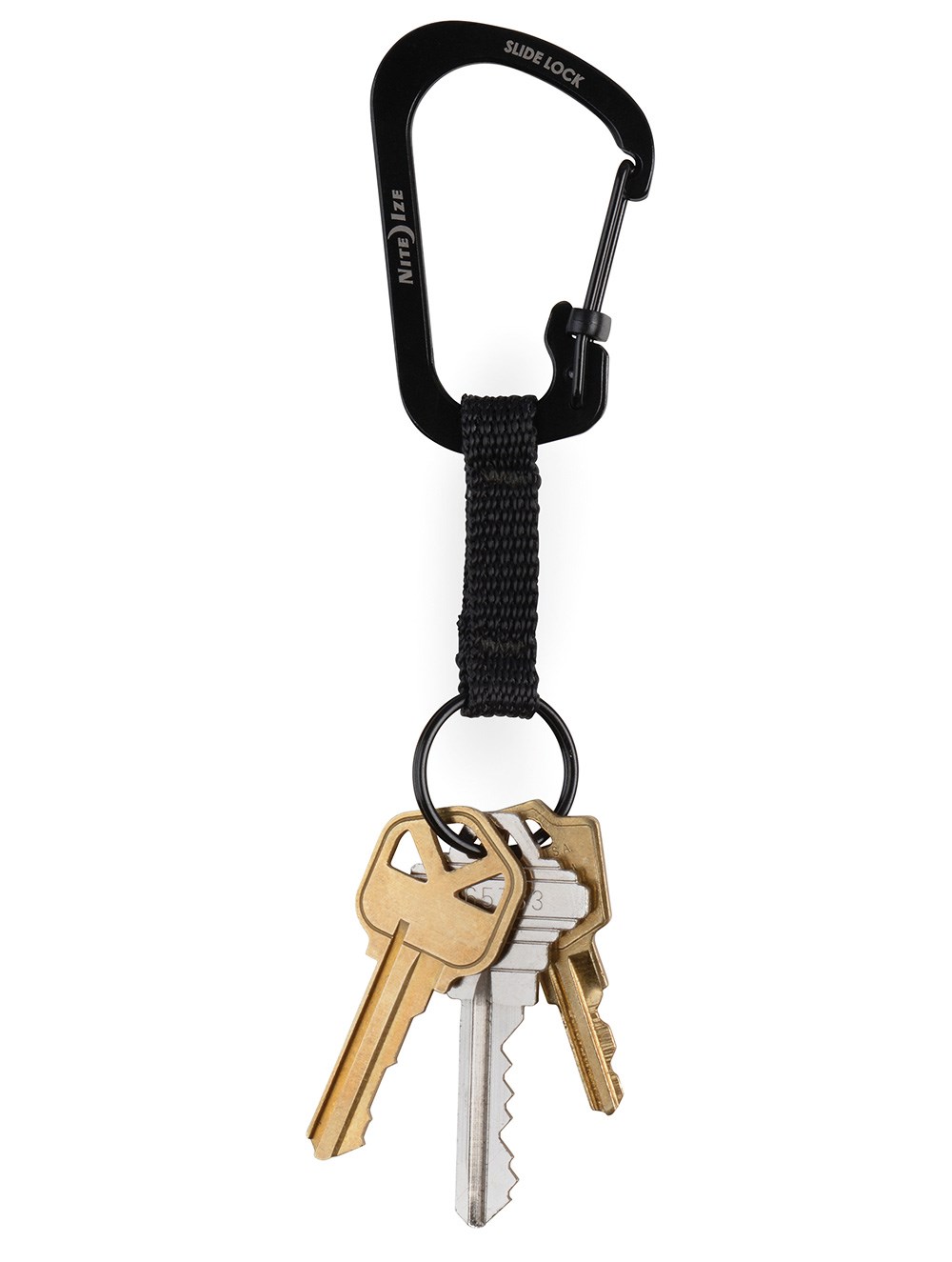 SLIDELOCK KEY RING CARABINER SİYAH - NITE IZE
