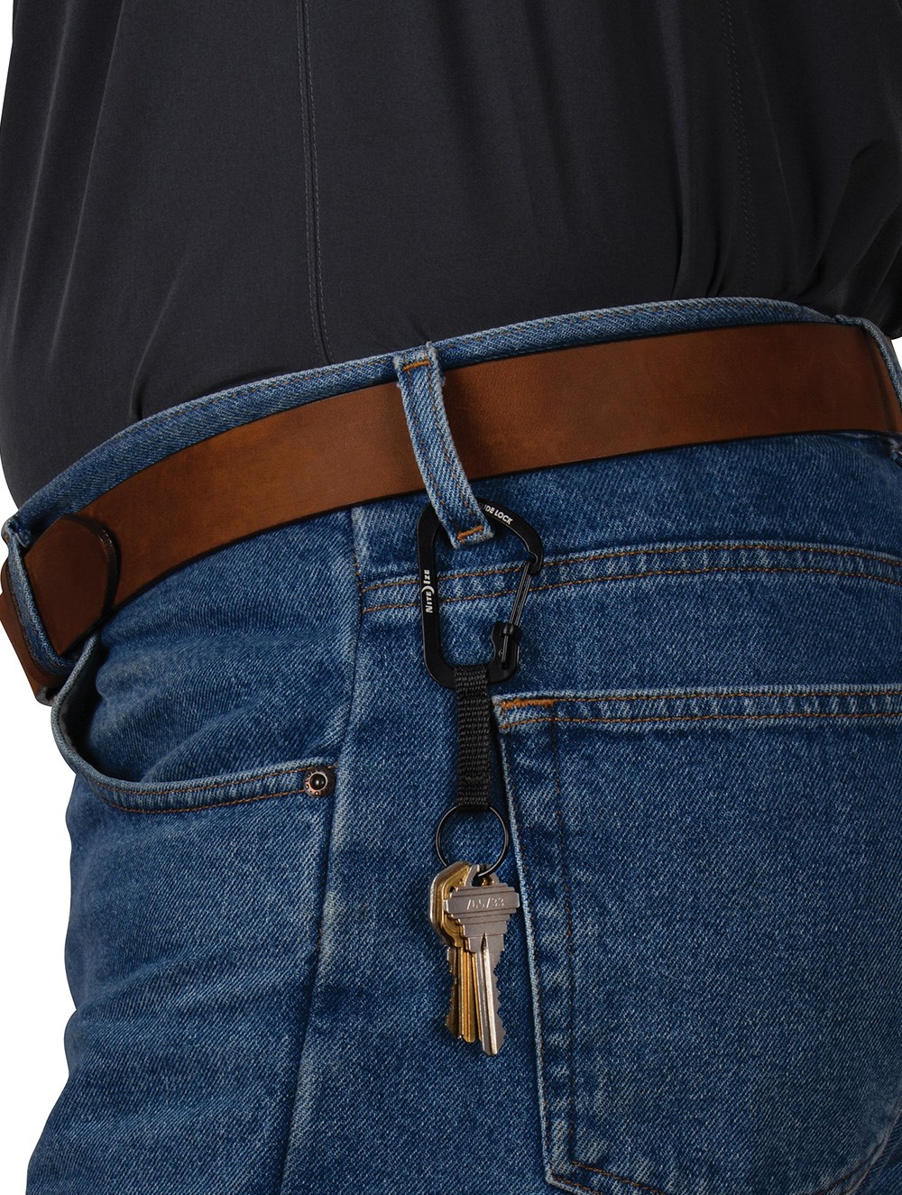 SLIDELOCK KEY RING CARABINER SİYAH - NITE IZE