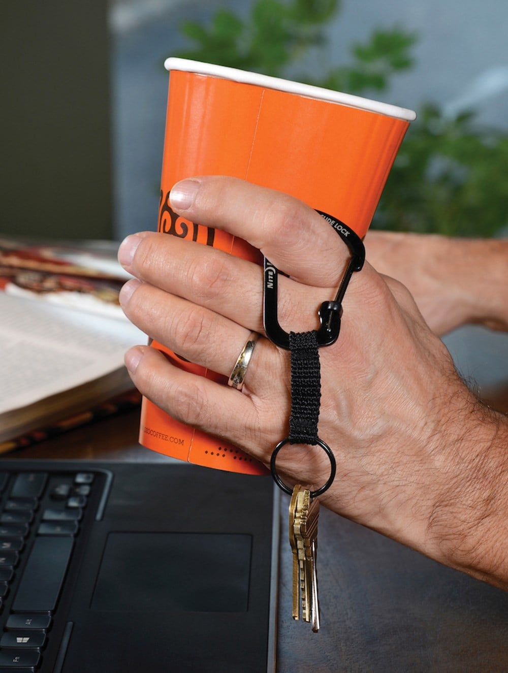 SLIDELOCK KEY RING CARABINER SİYAH - NITE IZE
