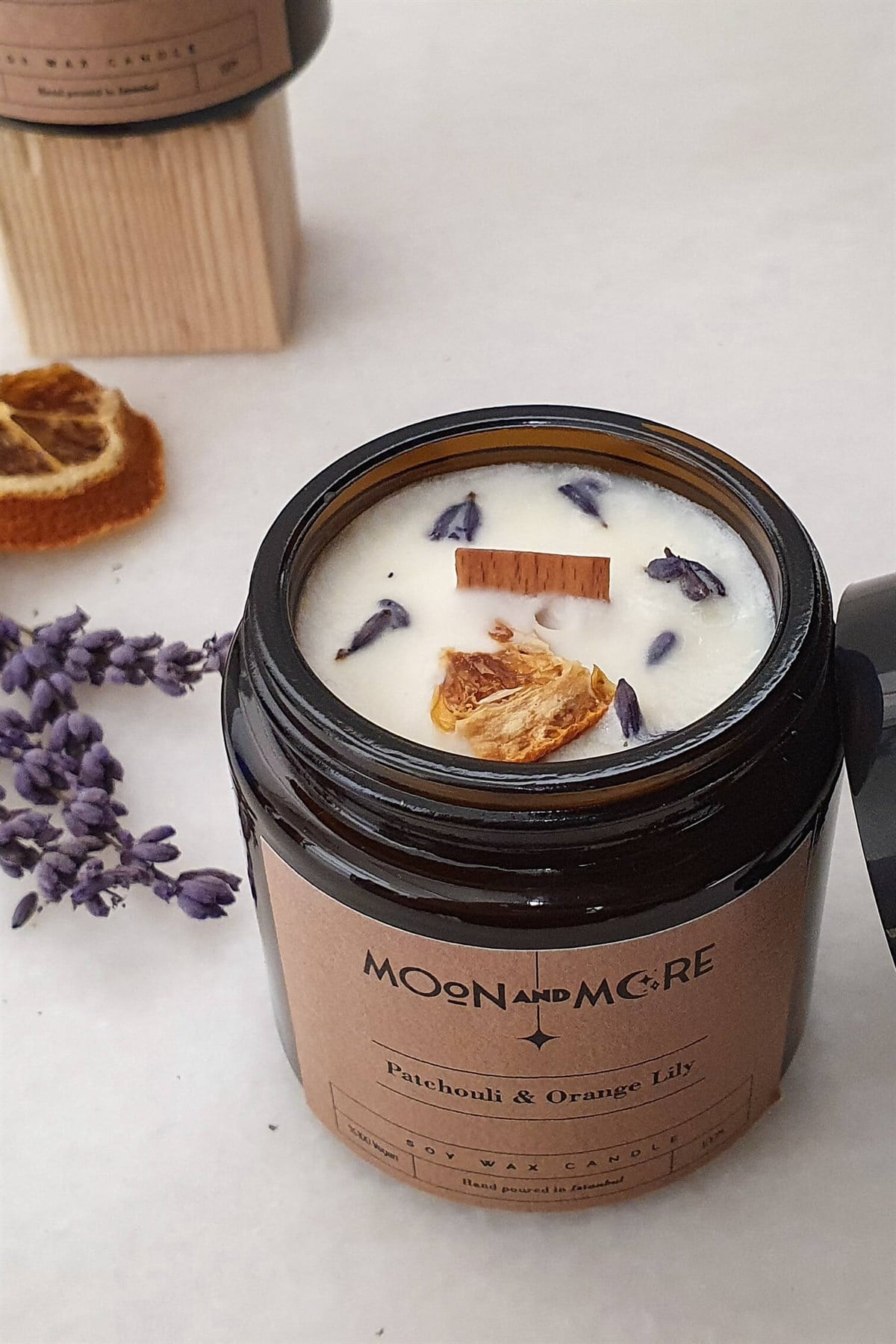 Vegan Mum - Patchuli & Orange Lily - %100 Soya Mumu