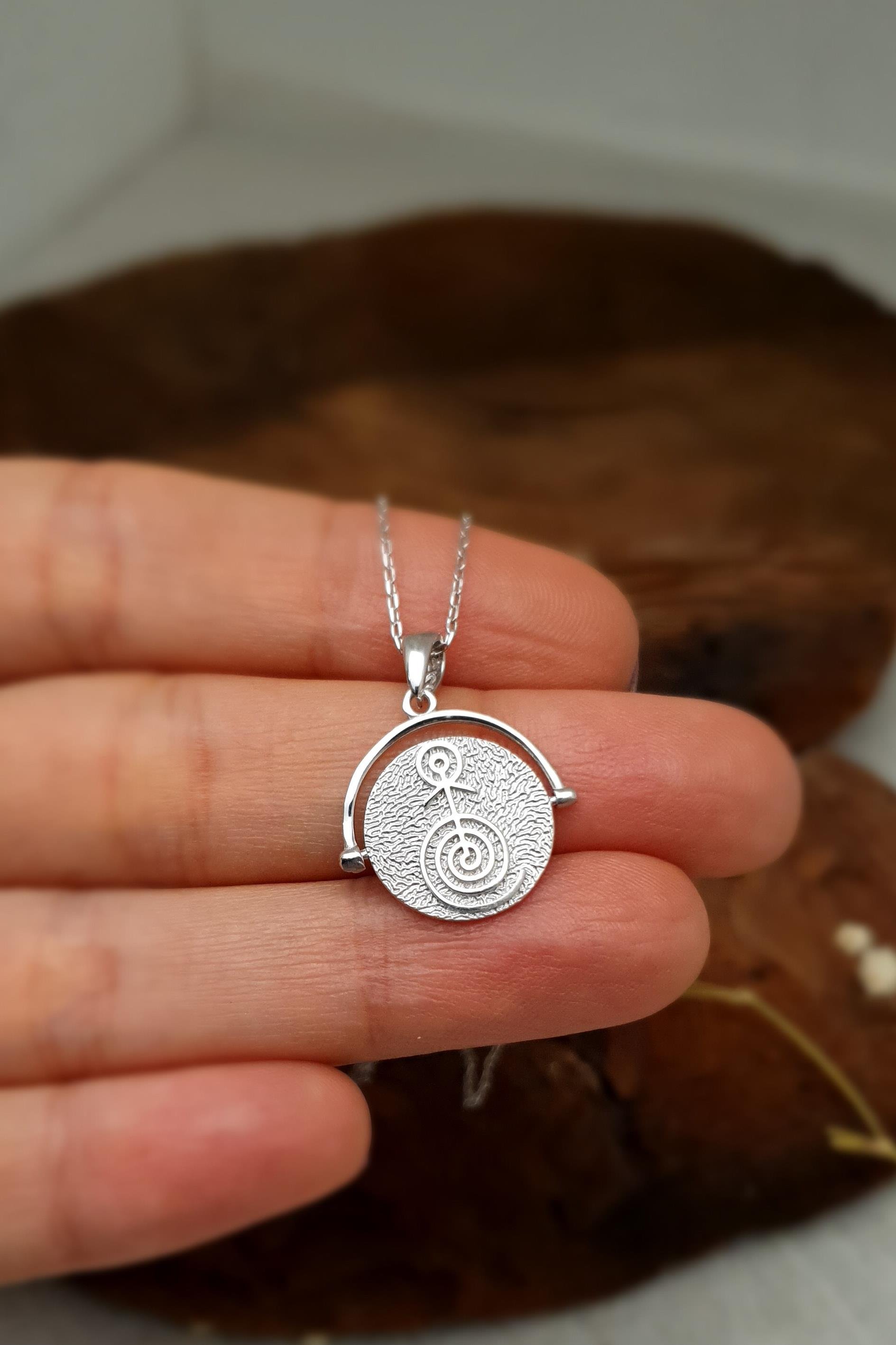 Yeniden Doğum Kolye Gümüş El Yapımı