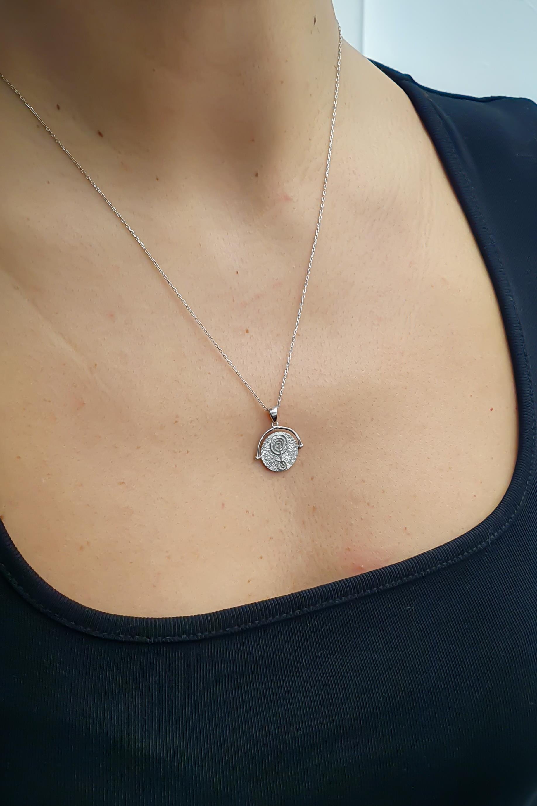 Yeniden Doğum Kolye Gümüş El Yapımı