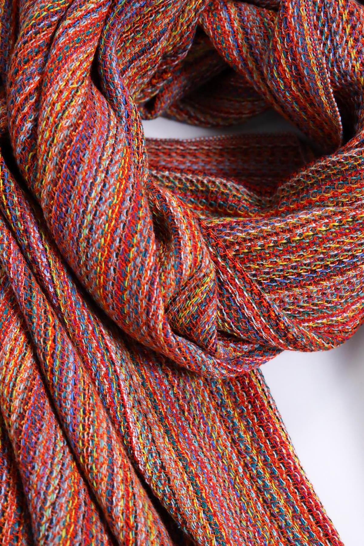 Turuncu Renkli Sunny Şal - Şaman Butik Turuncu Renkli Sunny Şal