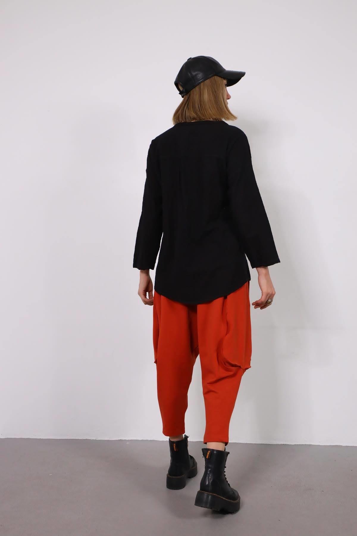  Siyah Hakim Yaka Kolları Apoletli Gömlek