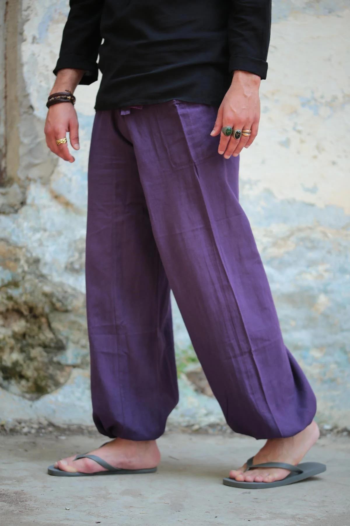  Mor Balıkçı Pantolon