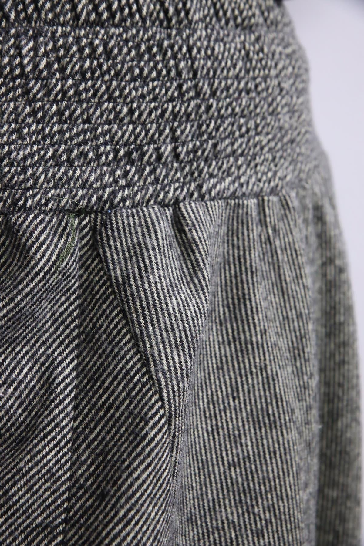  Antrasit Gipe Bel Detaylı Kışlık Şalvar Pantolon