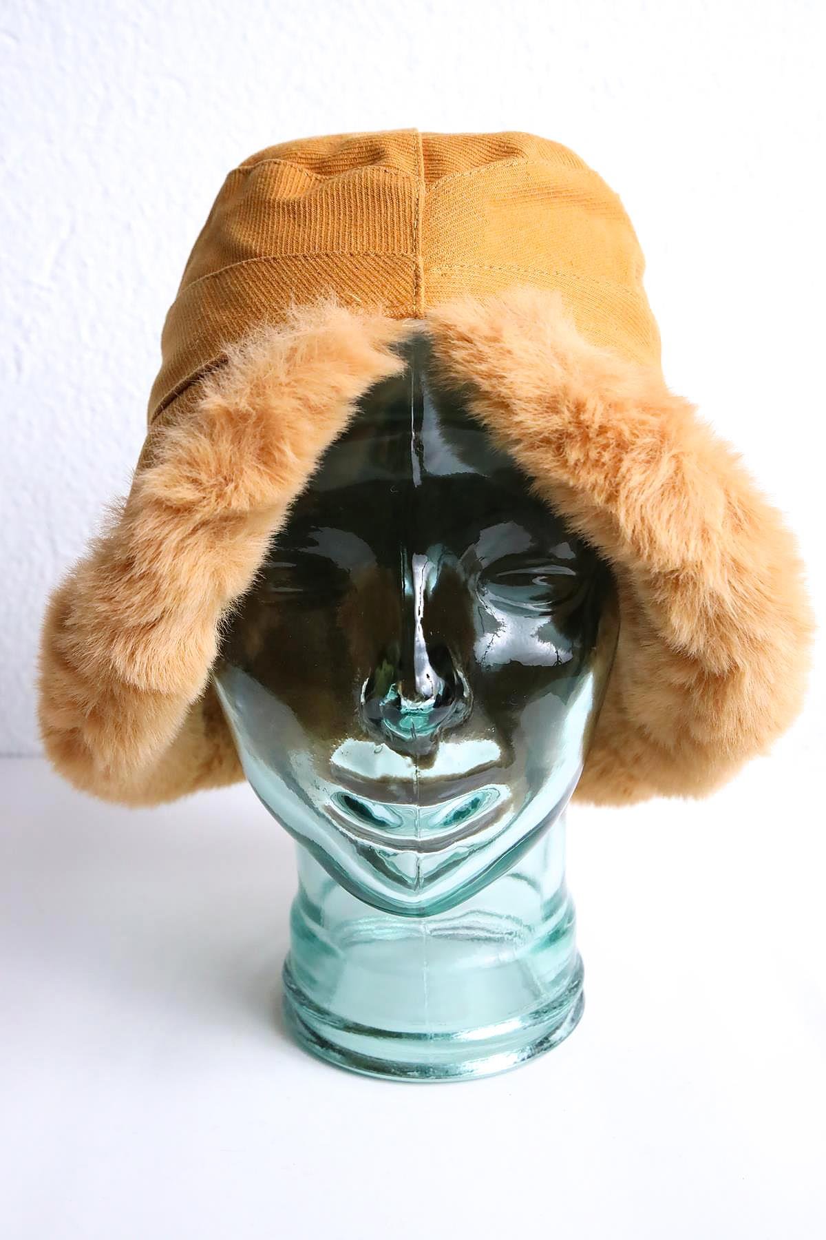 Taba Fitilli Bucket Şapka - Şaman Butik Taba Fitilli Bucket Şapka