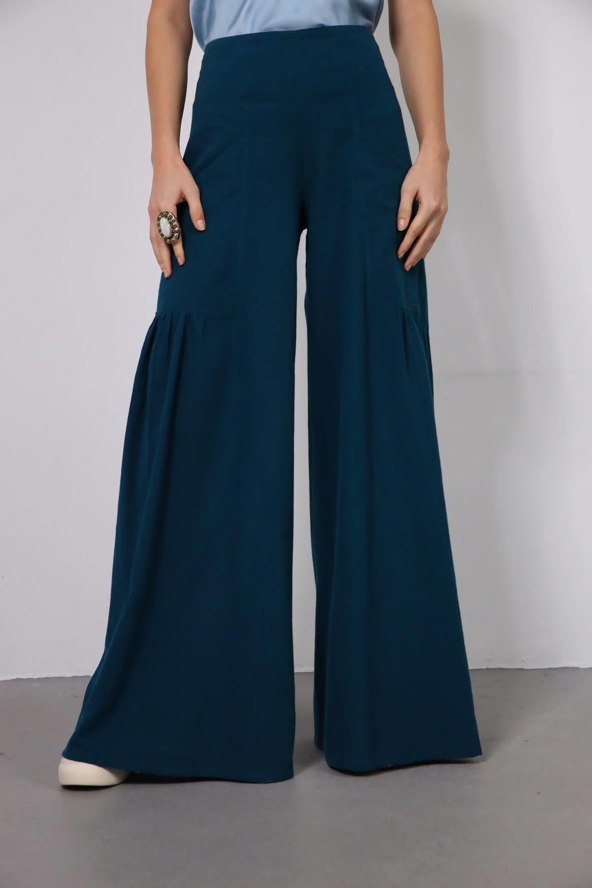  Blue Nora Pants - Şaman Butik | Boho Fashion  Blue Nora Pants