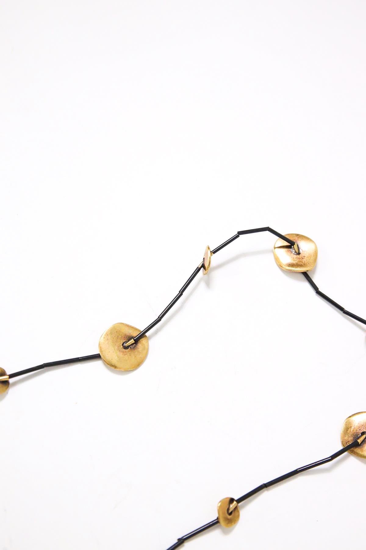 Uzun Bronz Detaylı Kolye - Şaman Butik Uzun Bronz Detaylı Kolye