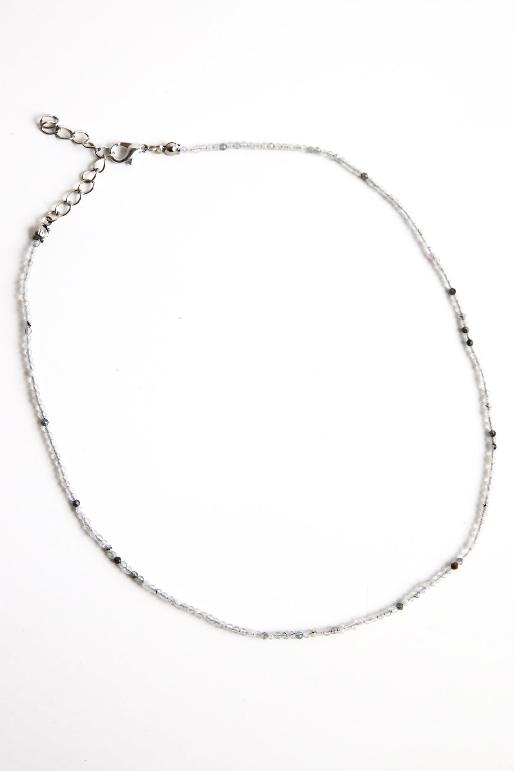  Rutil Kuvars Taşlı Kısa Kolye