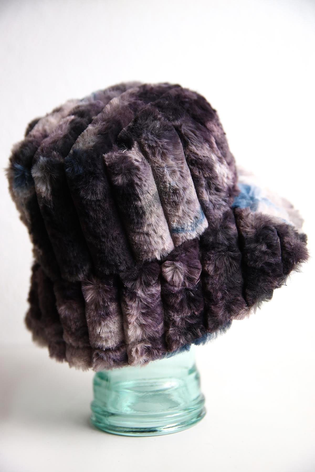  Antrasit Batikli Peluş Bucket Şapka