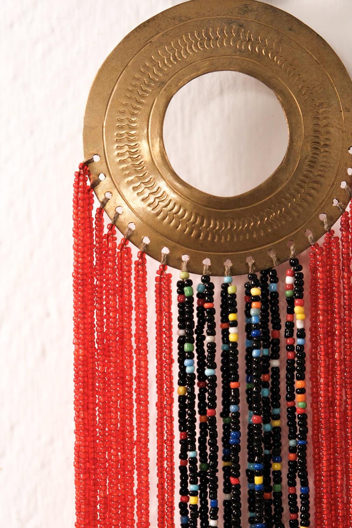 El Yapımı Kırmızı Tasarım Kolye - Şaman Butik El Yapımı Kırmızı Tasarım Kolye