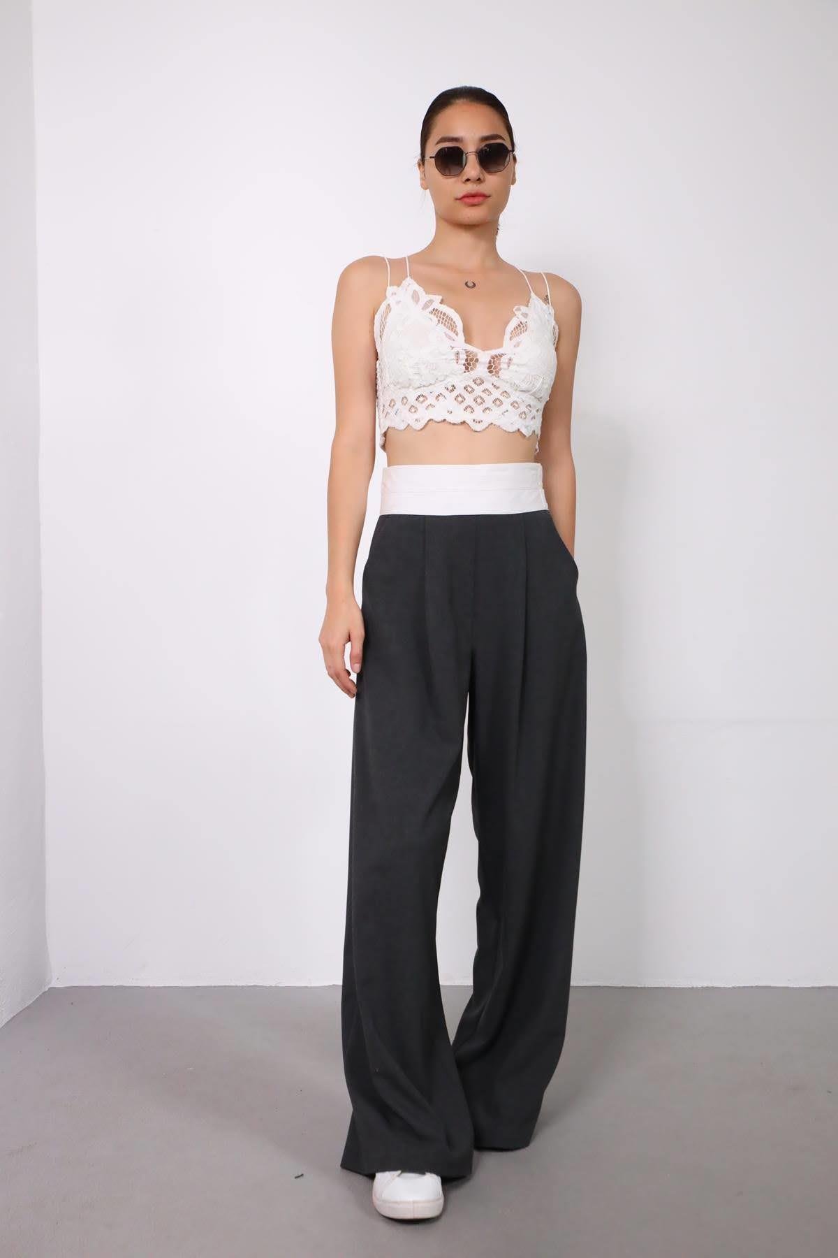 Beyaz Dantel Bralet - Şaman Butik Beyaz Dantel Bralet