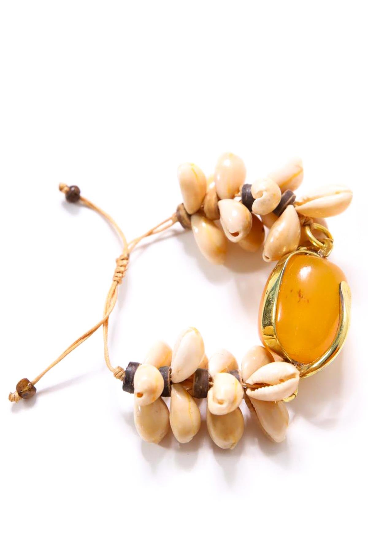  Deniz Kabuklu Tasarım Reçine Bileklik