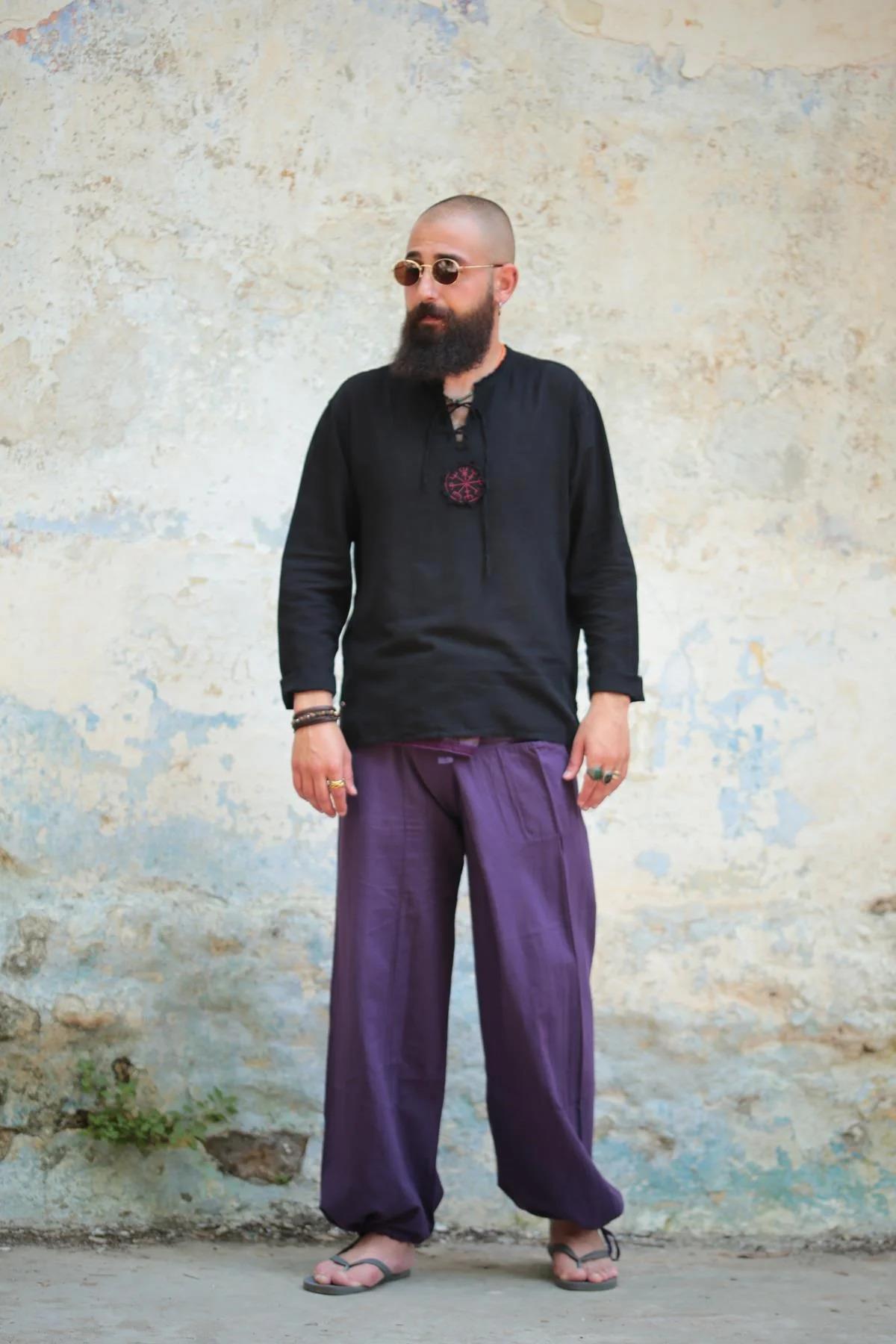  Mor Balıkçı Pantolon