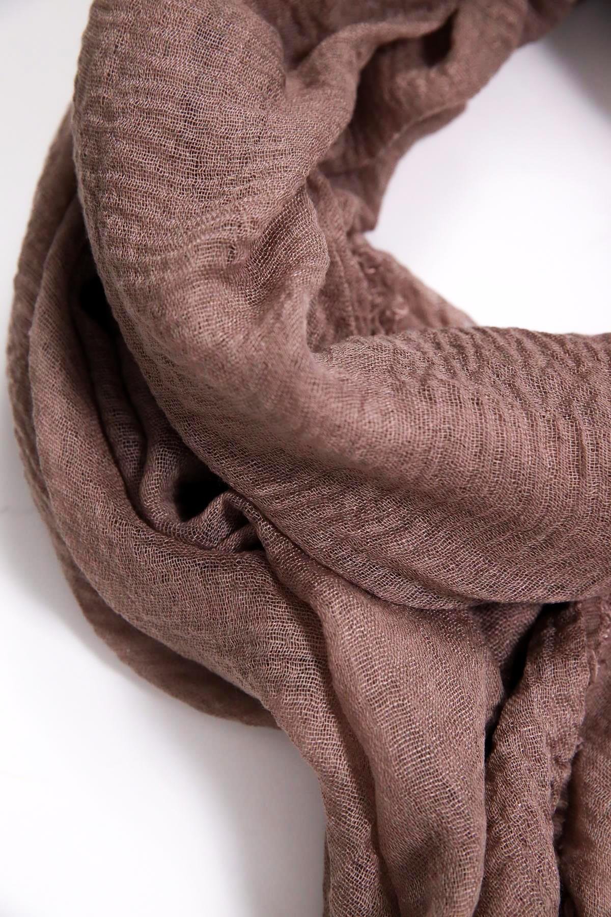  Vizon Rengi Pamuk Şal