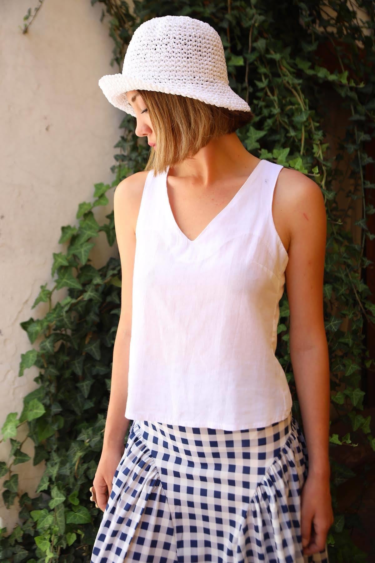 Beyaz Albin Bluz - Şaman Butik - Bohem Giyim ve Aksesuar | Kadın & Erkek Beyaz Albin Bluz