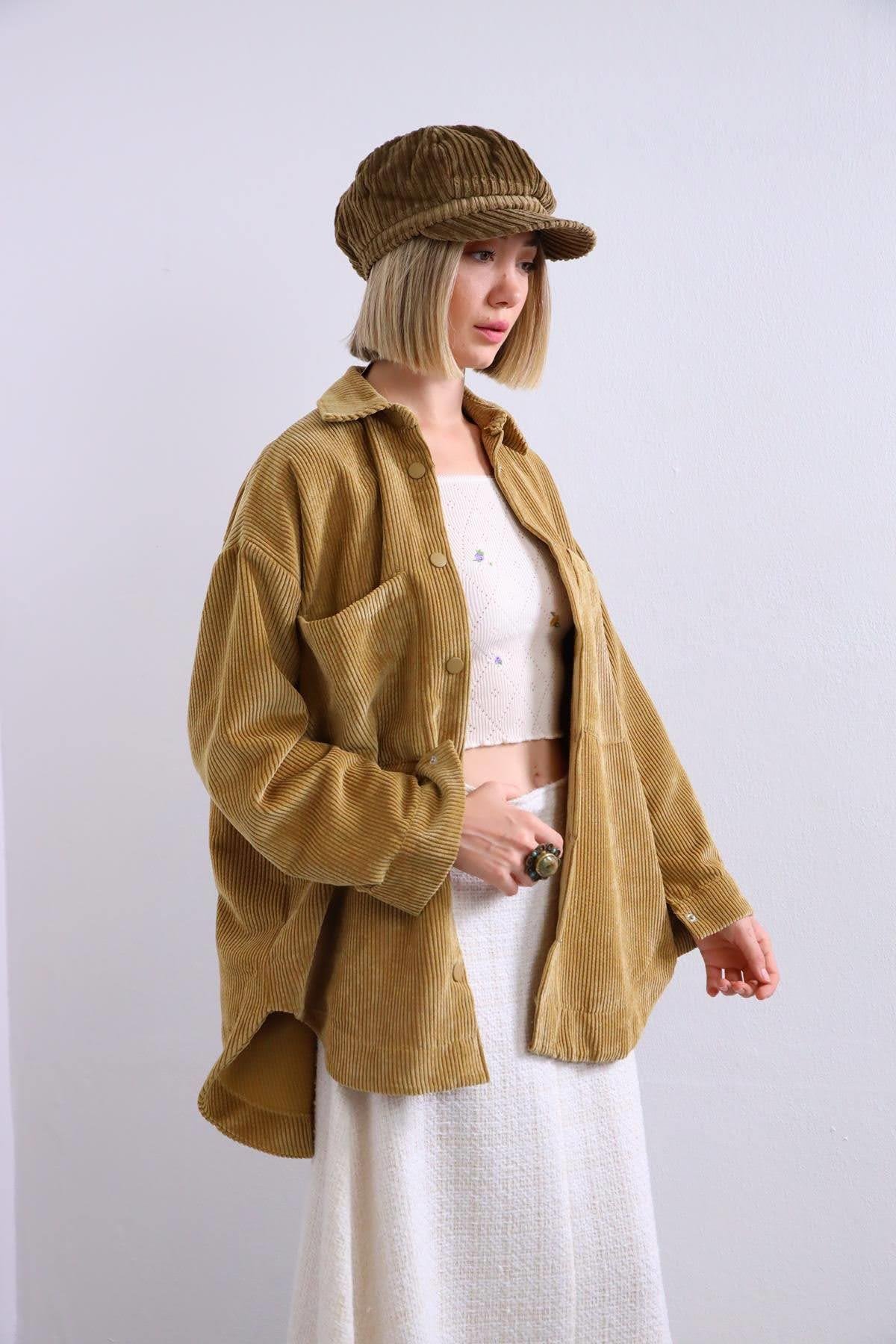 Camel Pocket Velvet Shirt Camel Pocket Velvet Shirt