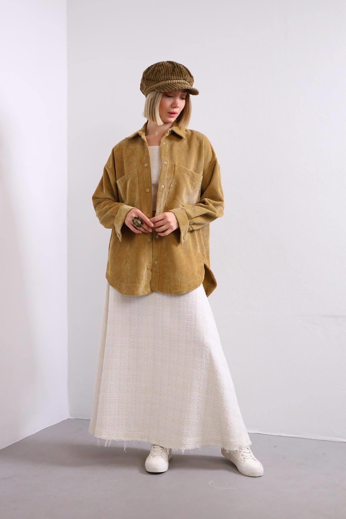 Camel Pocket Velvet Shirt Camel Pocket Velvet Shirt