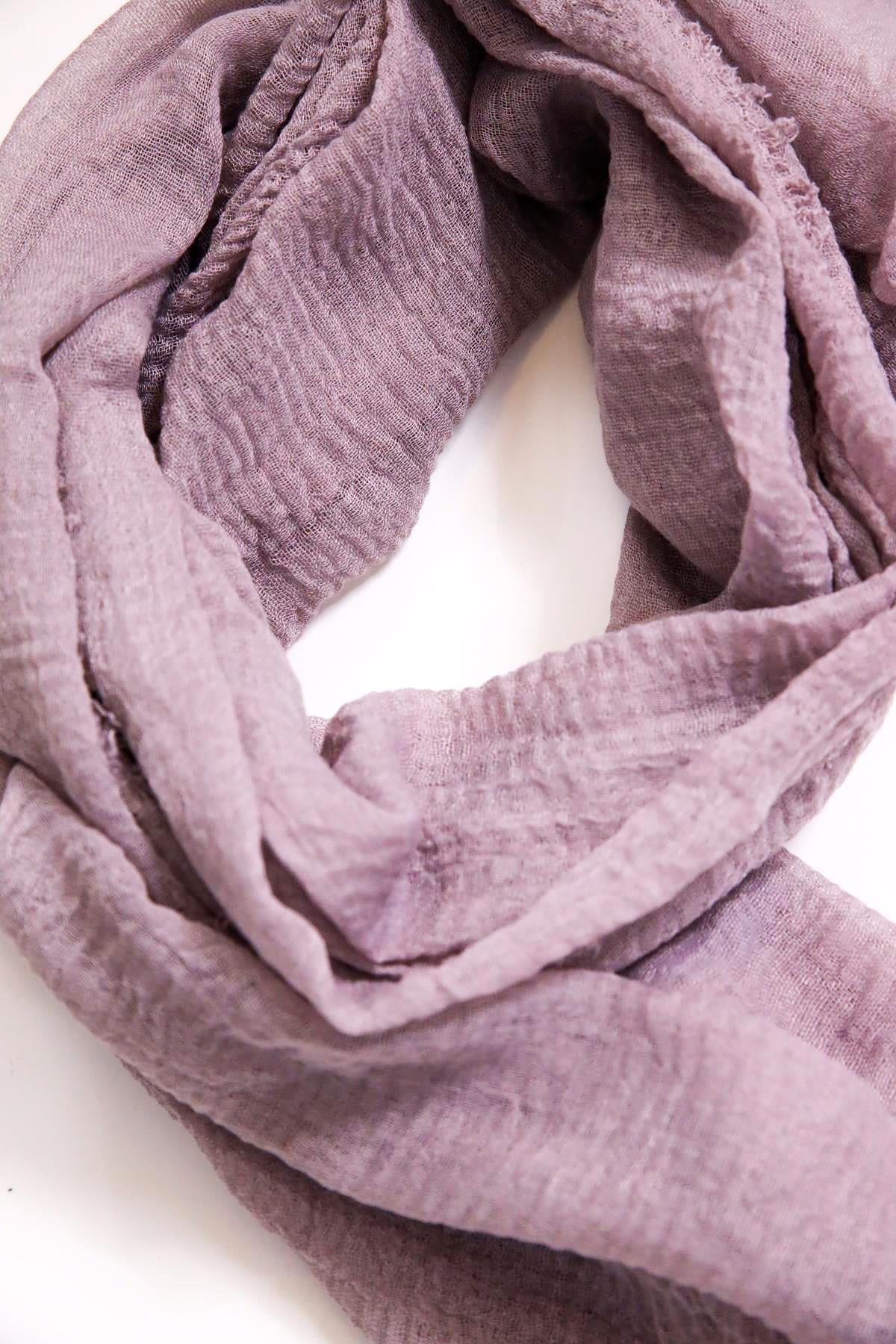 Açık Lila Pamuk Şal - Şaman Butik Açık Lila Pamuk Şal