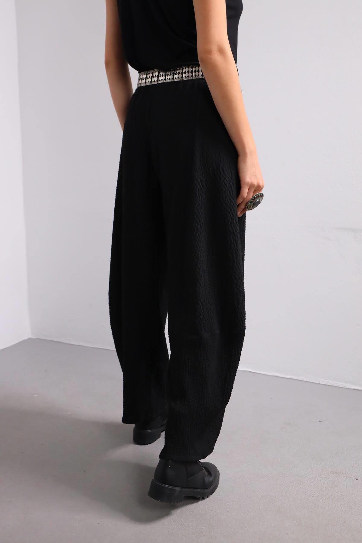 Black Slouchy Trousers - Saman Butik | Saman Butik | Shop Online Black Slouchy Trousers