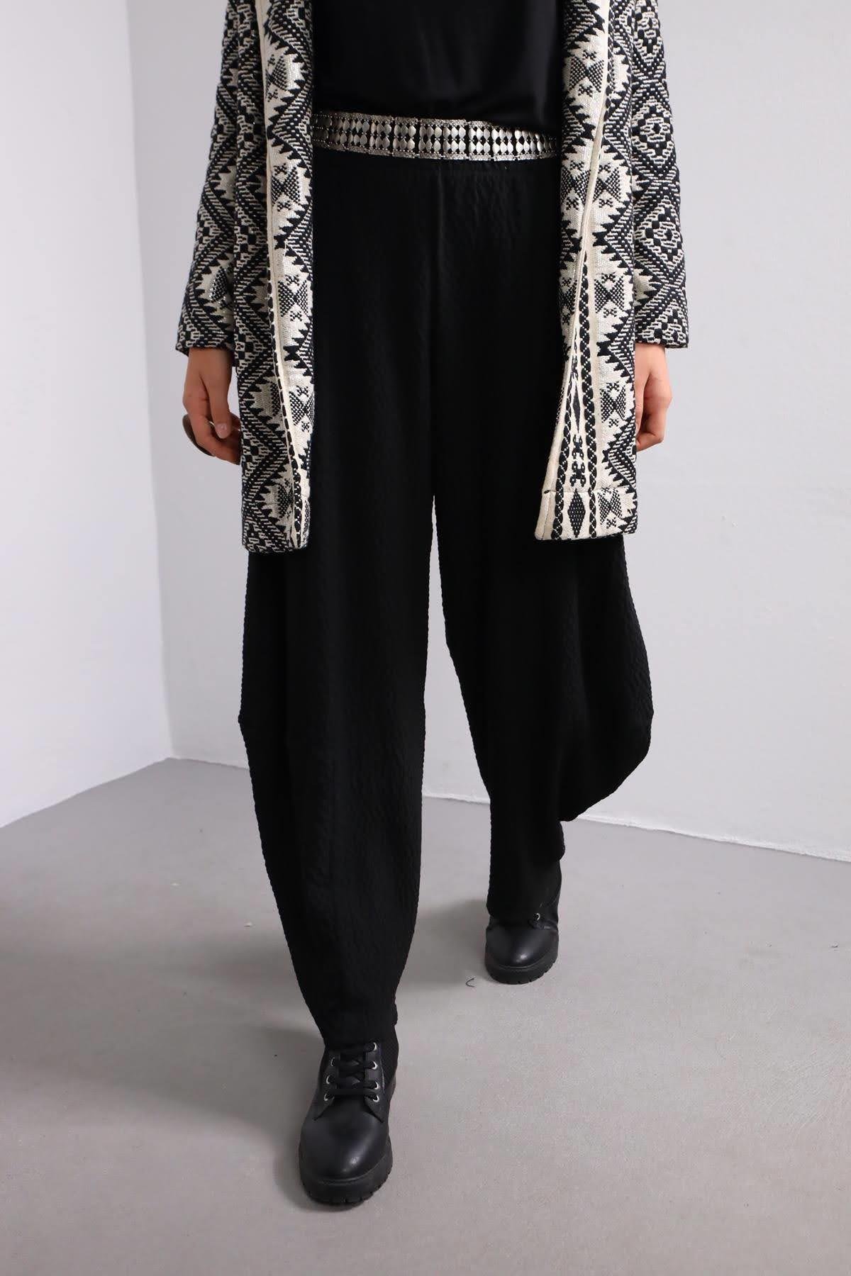 Black Slouchy Trousers - Saman Butik | Saman Butik | Shop Online Black Slouchy Trousers