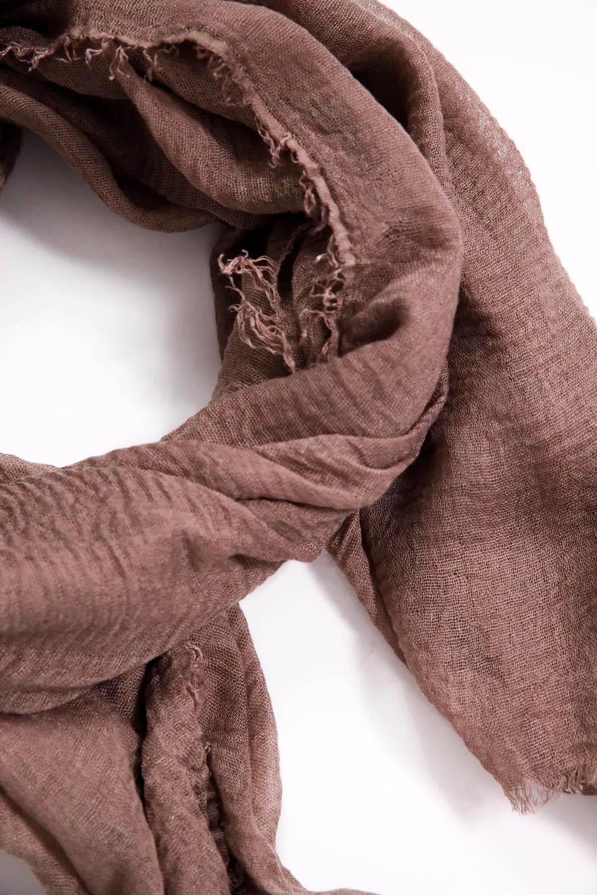  Vizon Rengi Pamuk Şal