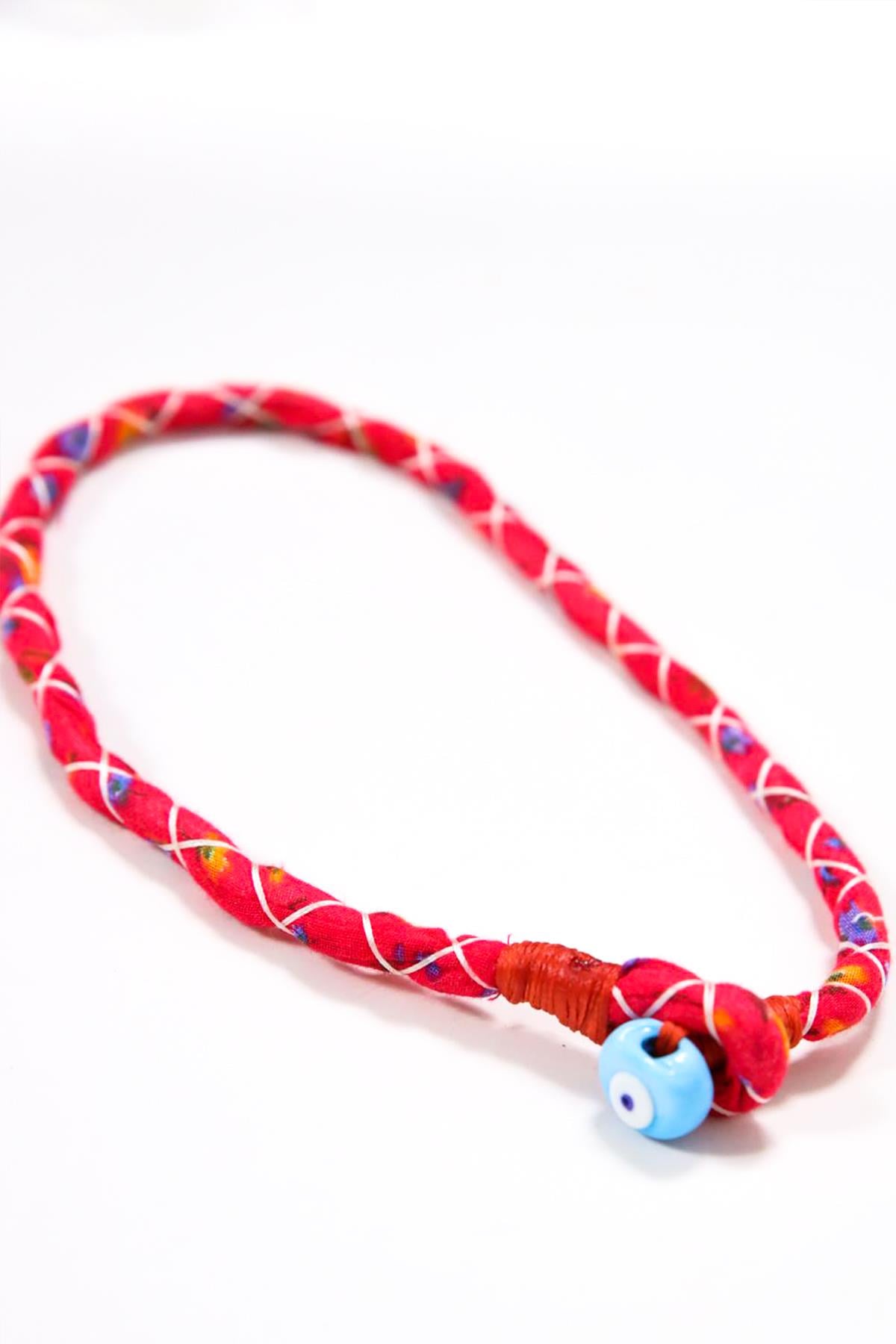 El Yapımı Kumaş Kolye - Şaman Butik El Yapımı Kumaş Kolye