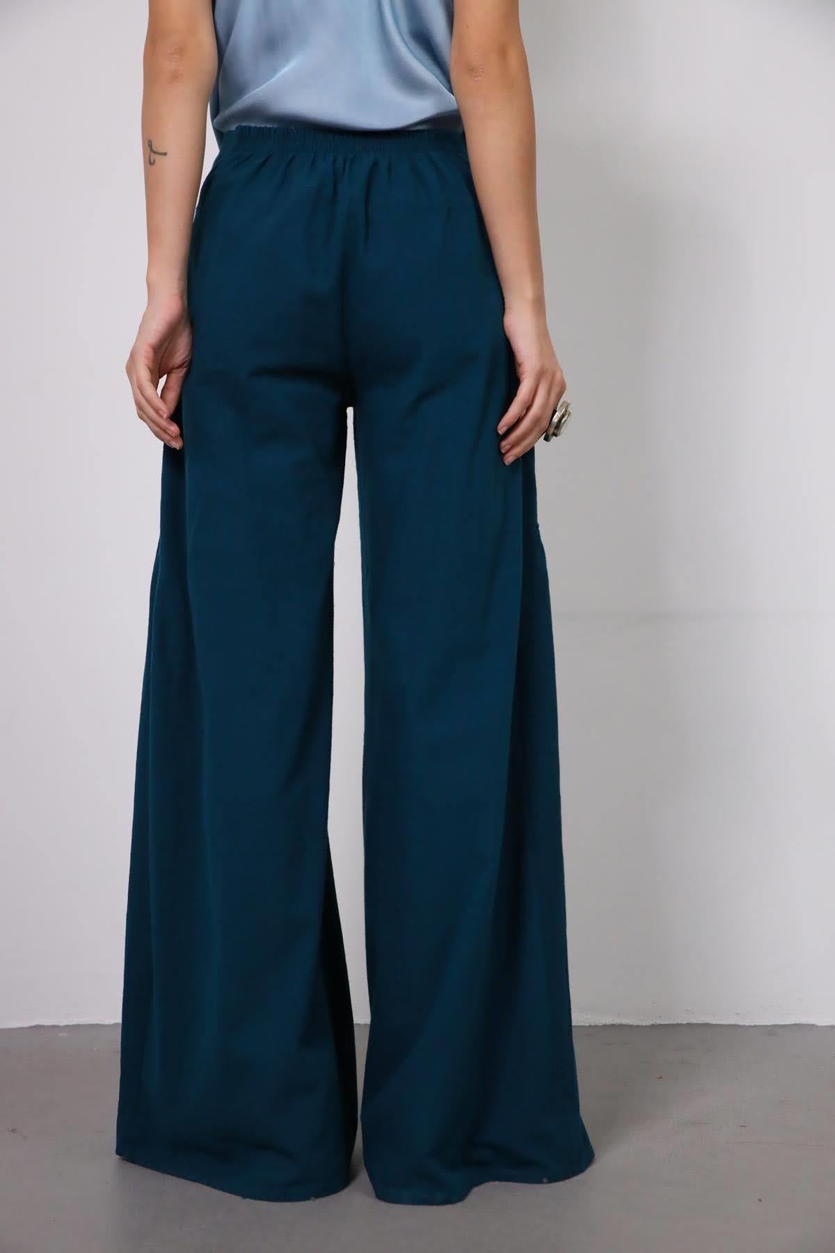  Blue Nora Pants - Şaman Butik | Boho Fashion  Blue Nora Pants