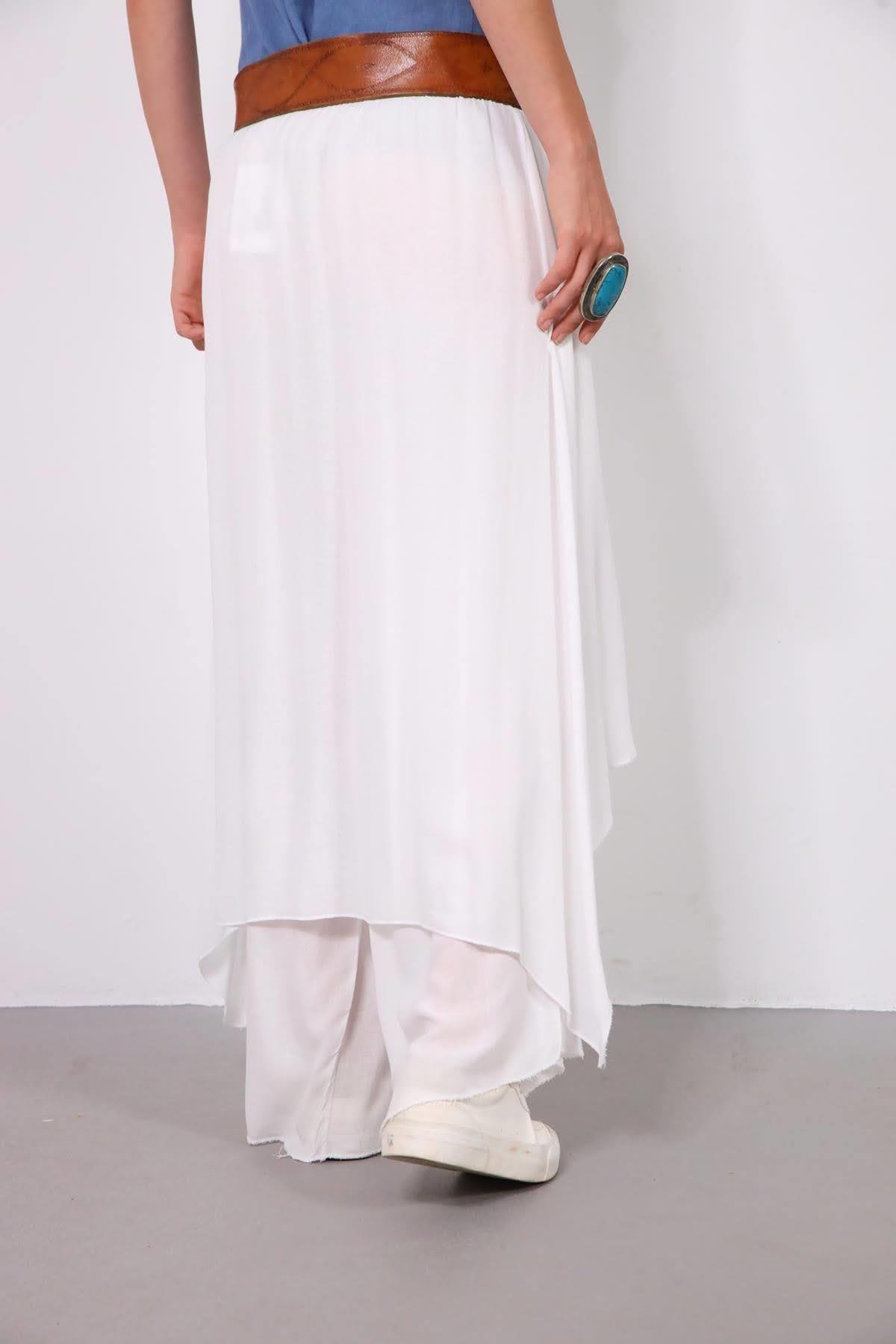 Beyaz Kelebek Pantolon - Şaman Butik Beyaz Kelebek Pantolon