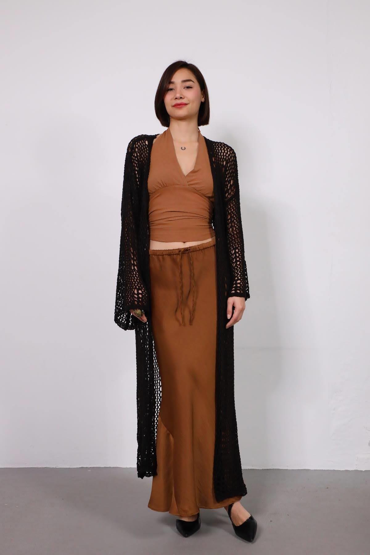 Black Color Long Cardigan Black Color Long Cardigan