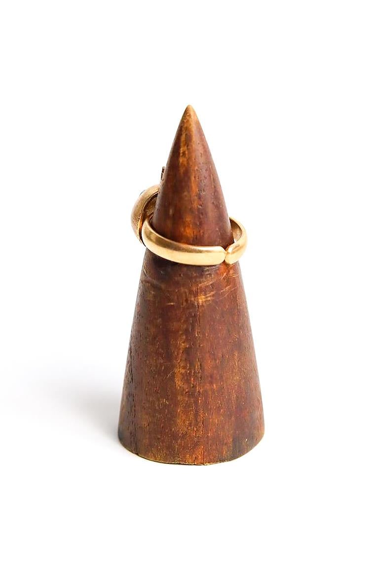  Altın Kaplama Doğal Taşlı Nar Tasarım Yüzük