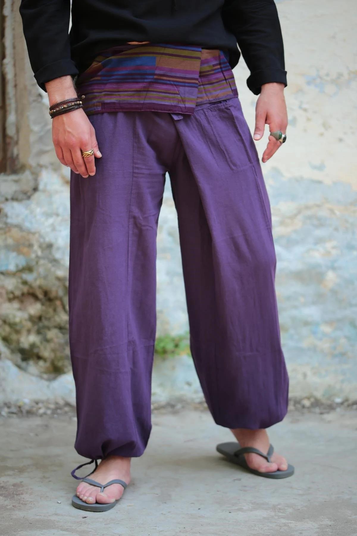  Mor Balıkçı Pantolon